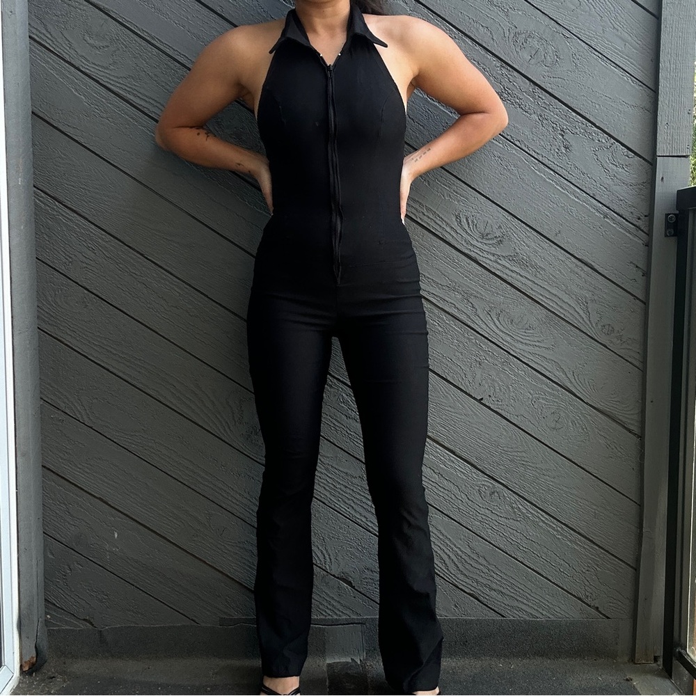 Black Halter Jumpsuit
